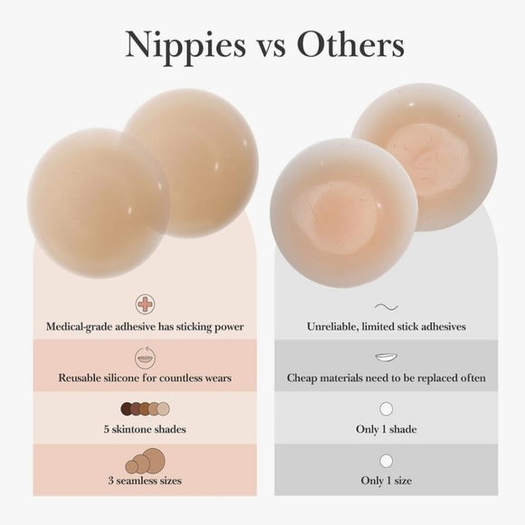 NEW Nippies Skin Original Nipple Covers A-C Cups - Picture 3 of 3